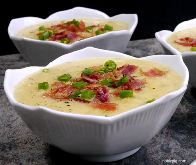 Mashed-Potato-Cheese-Soup-with-Bacon-on-top