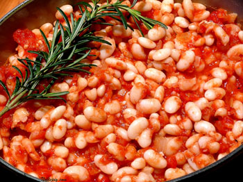 stewed white beans