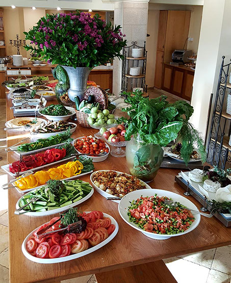 israeli hotel buffet