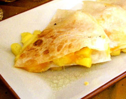 Grilled Brie and Mango Quesadilla