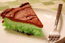 Chocolate Grasshopper Cheesecake