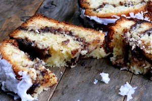 Coconut Milk-Nutella Swirl Bread