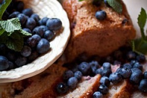 Brown Sugar and Buttermilk Blueberry Poundcake