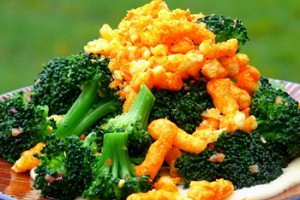 Broccoli with Cheetos