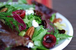 Mesclun, Cherry, and Goat Cheese Salad