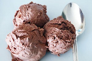 Super Easy Bittersweet Chocolate Ice Cream