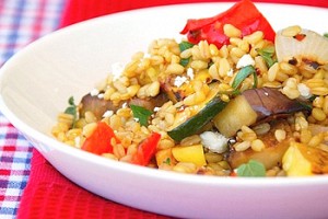 Farro and Grilled Vegetable Salad