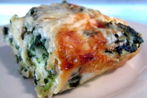 Overnight Breakfast Strata with Spinach and Gruyère Recipe