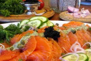 Eating Swedish Gravlax and Curing Your Own Salmon