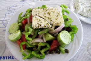 Greek Country Salad Santorini-Style