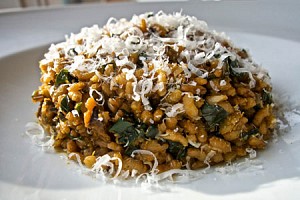 Risotto with Toasted, Crushed Hazelnuts