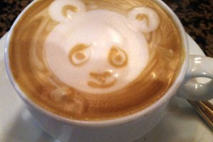 Can I have a cappuccino with a Panda face?