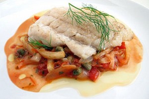 Pan-Seared Tilefish with Sautéed Provencal Vegetables