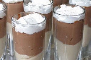Chocolate and Peanut Butter Pudding Parfaits