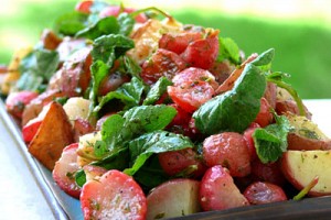 Roasted Radish & Potato Salad