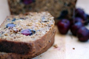 Cherry, Banana, and Oatmeal Breakfast Bread