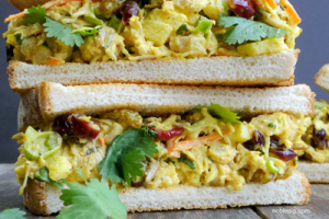 Leftover Curried Turkey Salad Sandwich