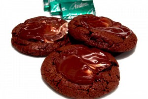 Andes Crème de Menthe Chocolate Brownie Cookies