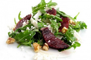 Arugula Salad with Shaved Fennel, Blood Oranges, and Crumbled Feta