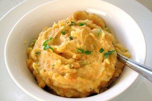 Carrot Spiked Mashed Potatoes