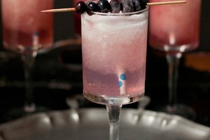 Blueberry Infused Vodka + Frozen Lemonade Cocktail