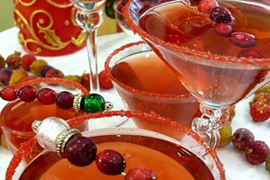 Cranberry-Spiced Martini's