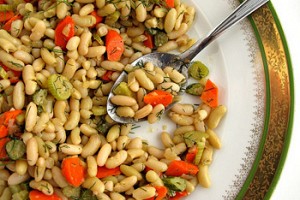 Flageolet Bean Salad with Carrots and Fennel