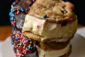 Ice Cream Sandwiches with Homemade Magic Shell