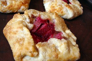 Mini Rhubarb Strawberry Galettes
