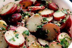 French Red Bliss Potato Salad with Mustard Vinaigrette and Fines Herbes