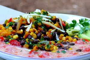 Southwestern Sauté with Salsa Grits