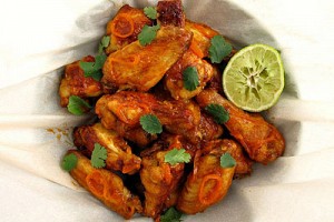 Kumquat-and-Sriracha-Glazed Chicken Wings