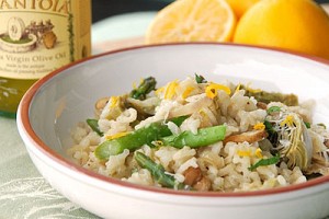 Baby Artichoke and Asparagus Risotto